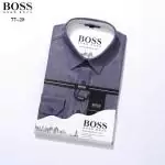 chemise hugo boss en solde b77-28 single color embroidery